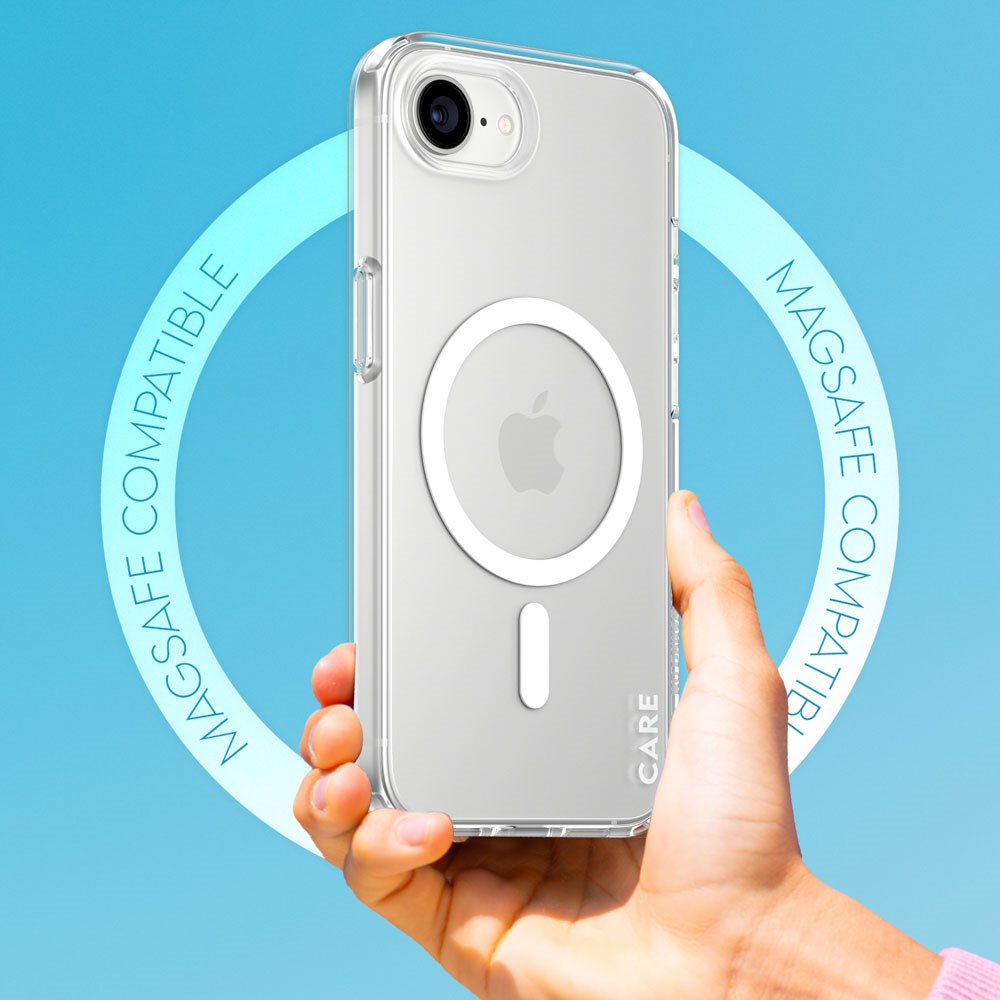 CARE by PanzerGlass iPhone 16e FLAGSHIP Urban Combat Deksel - MagSafe Kompatibel - Transparent / White
