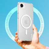 CARE by PanzerGlass iPhone 16e FLAGSHIP Urban Combat Deksel - MagSafe Kompatibel - Transparent / White