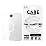 CARE by PanzerGlass iPhone 16e FLAGSHIP Urban Combat Deksel - MagSafe Kompatibel - Transparent / White