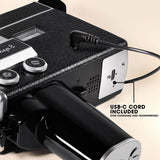 Camp Snap Videokamera med Retro-Utseende - 2,7K Oppløsning - inkl. 4 GB SD-Kort - Svart