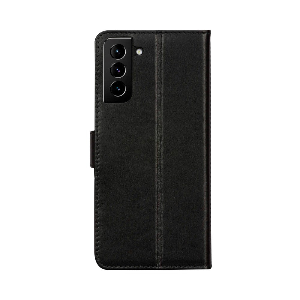 Samsung Galaxy S21 dbramante1928 Copenhagen Slim Ekte Skinn Flip Deksel m. Lommebok - Black