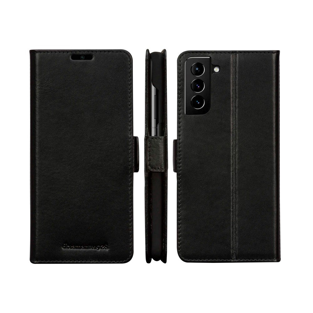 Samsung Galaxy S21 dbramante1928 Copenhagen Slim Ekte Skinn Flip Deksel m. Lommebok - Black