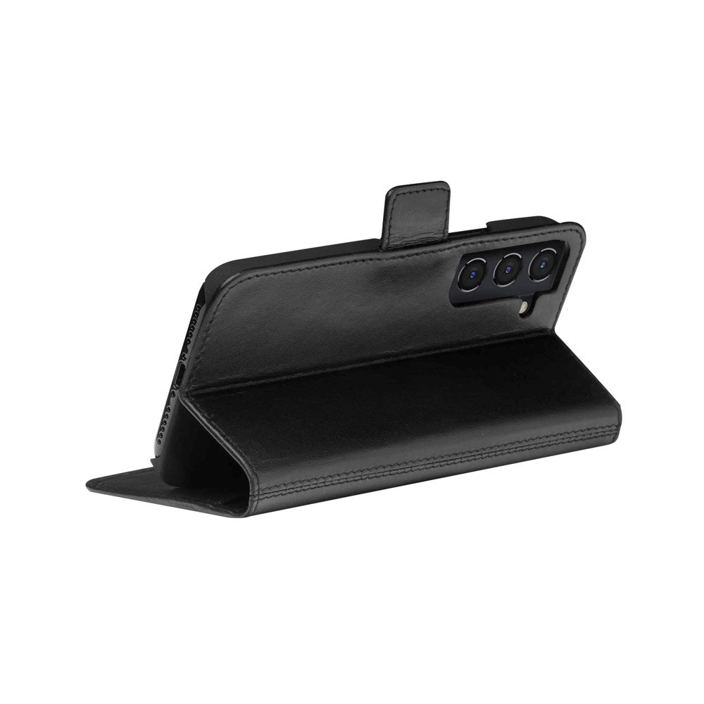 Samsung Galaxy S22 dbramante1928 Copenhagen Slim Ekte Skinn Flip Deksel m. Lommebok - Black