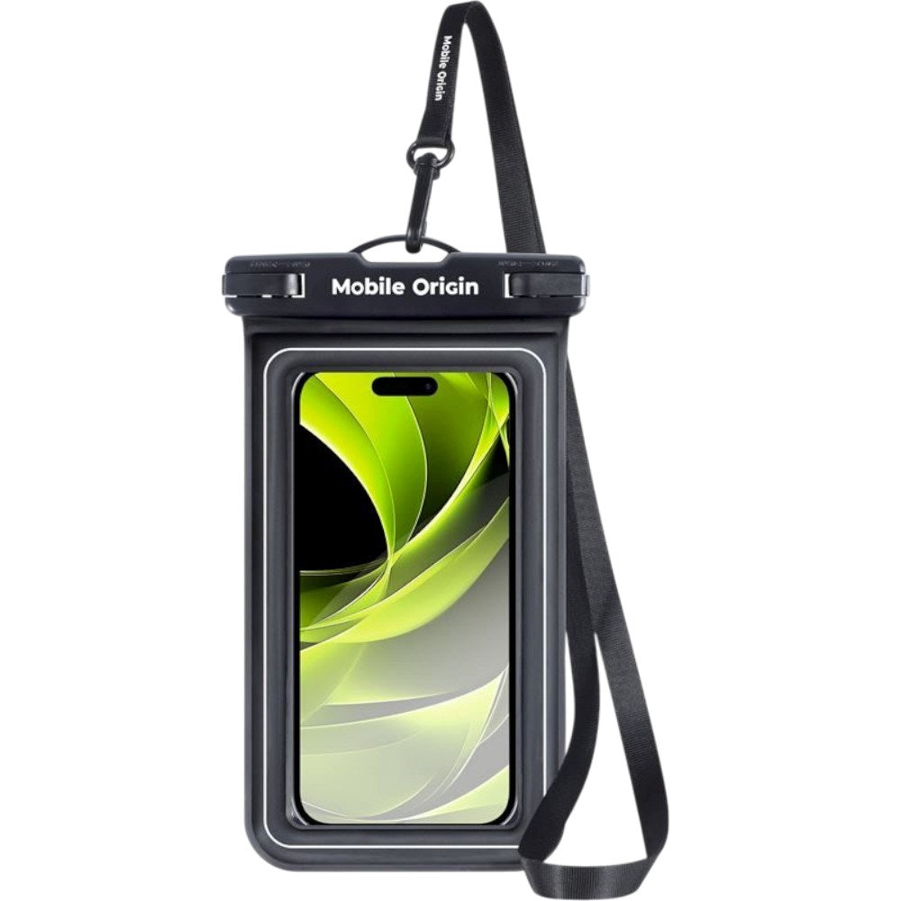 Universal Vanntett Case Etui Mobile Origin - Svart / Gjennomsiktig  (Maks. Mobil: 6,8")
