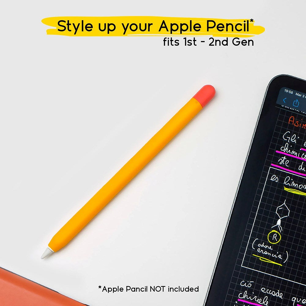 doodroo Apple Pencil 1 & 2nd Gen. Silikontrekk – Oransje