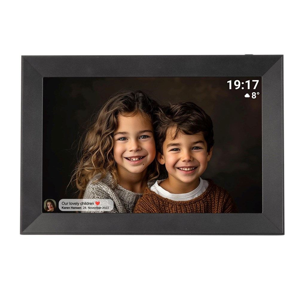 Denver Digital WiFi-Fotoramme – Frameo – 10,1" – 16 GB – Svart