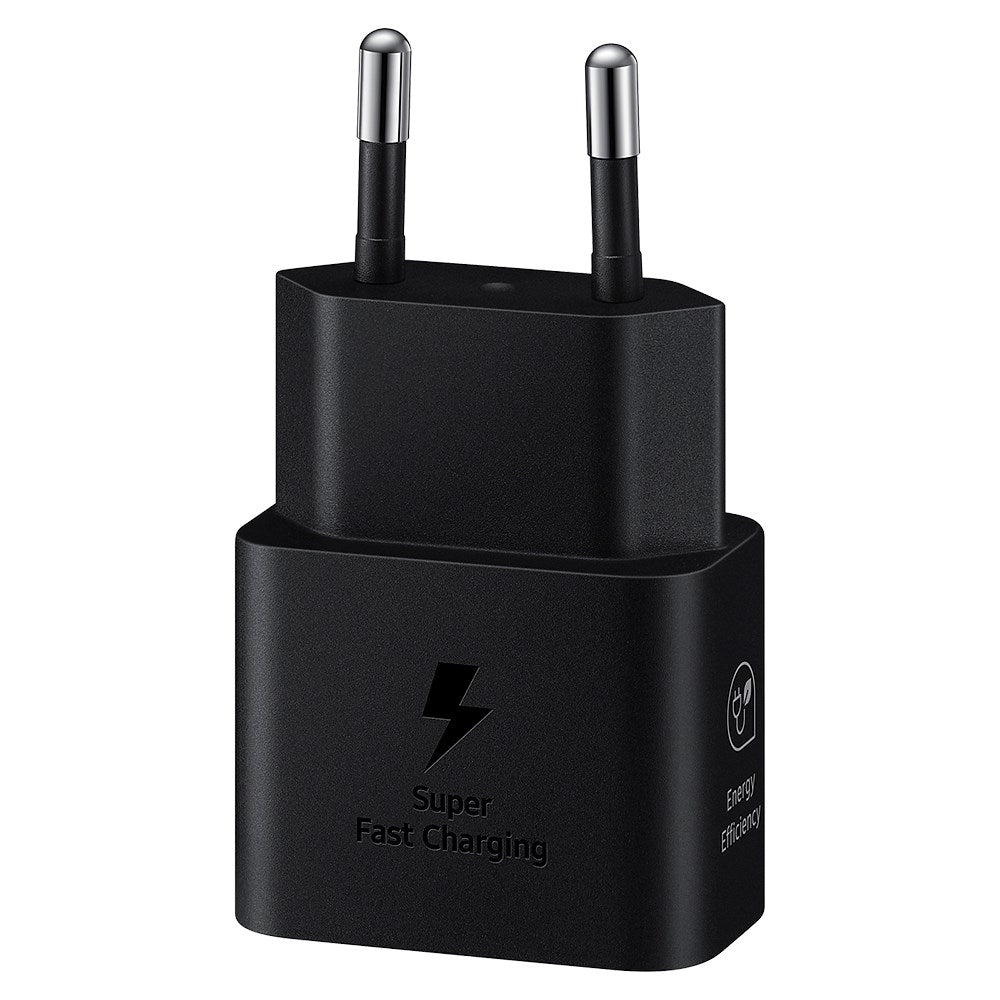 Original Samsung Super Fast Charge 25W GaN USB-C Power Adapter - Svart