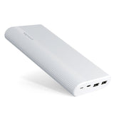 Epico Powerbank Multiport m. 2 x USB-A og 1 x USB-C - 20.100 mAh - Hvit