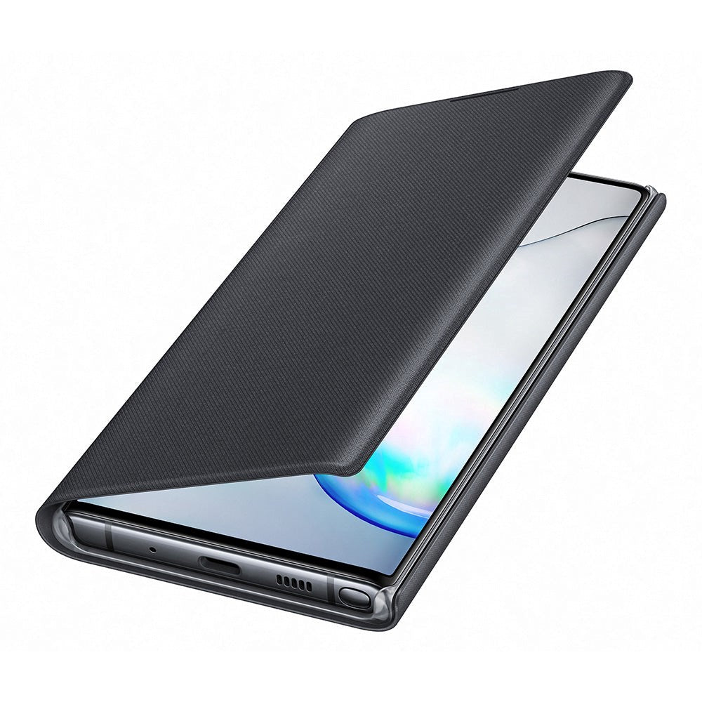 Original Samsung Galaxy Note10 LED View Case med Lommebok - EF-NN970PBEGWW - Svart