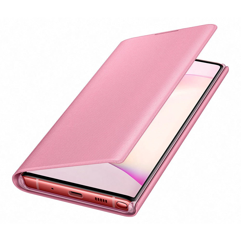 Original Samsung Galaxy Note10 LED View Case med Lommebok - EF-NN970PPEGWW - Pink