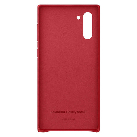 Original Samsung Galaxy Note10 Leather Case EF-VN970LREGWW - Rød