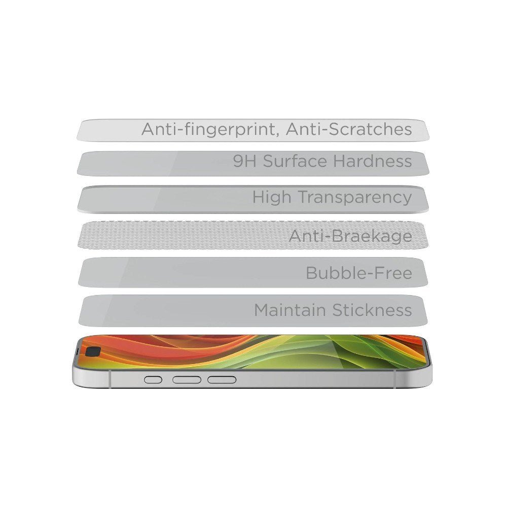 iPhone 18 Pro Max Mobile Origin EasyGlass Privacy Skjermbeskyttelsesglass med Applicator - Gjennomsiktig