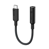 Alogic Elements PRO USB-C til 3.5 mm Audio Adapter - 10cm - Svart