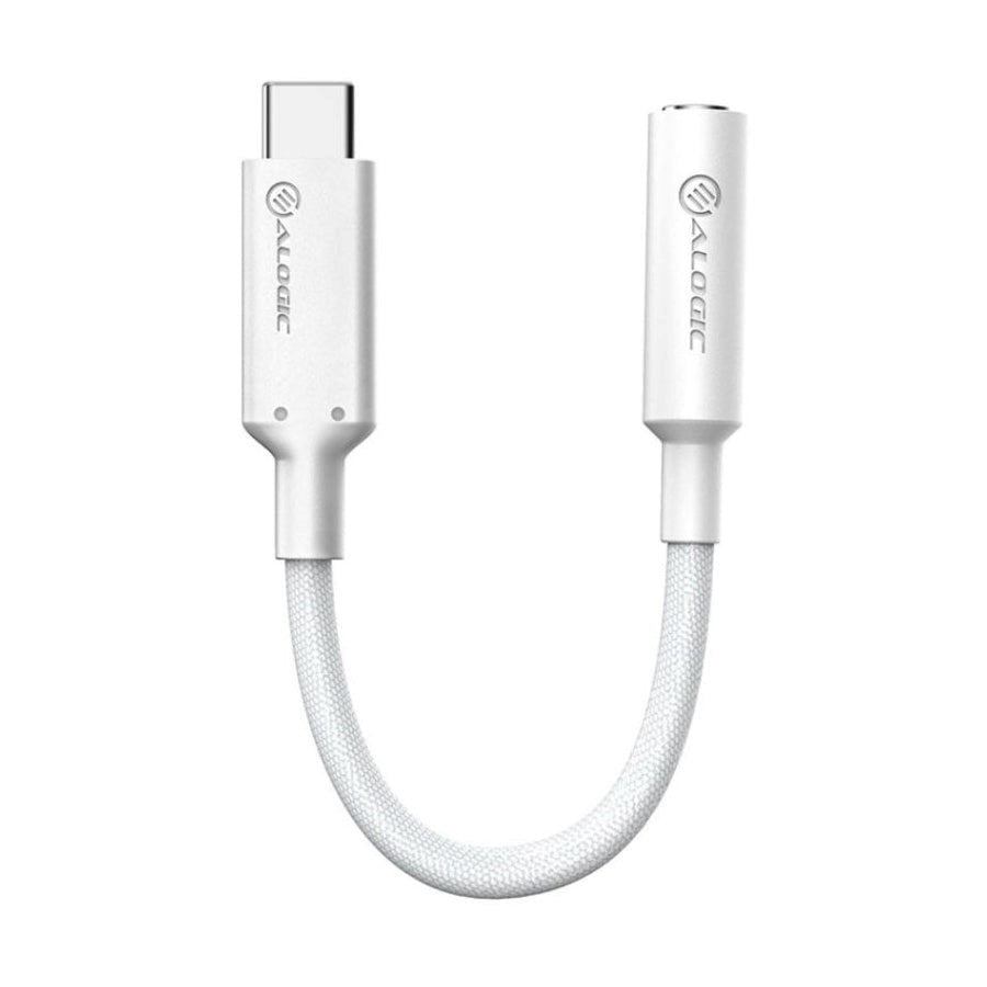 ALOGIC Elements PRO USB-C til 3.5 mm Audio Adapter - 10cm - Hvit