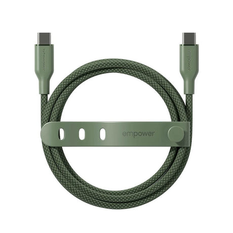 empower by PanzerGlass Racing 60W USB-C til USB-C Kabel – 1.2m – Sage