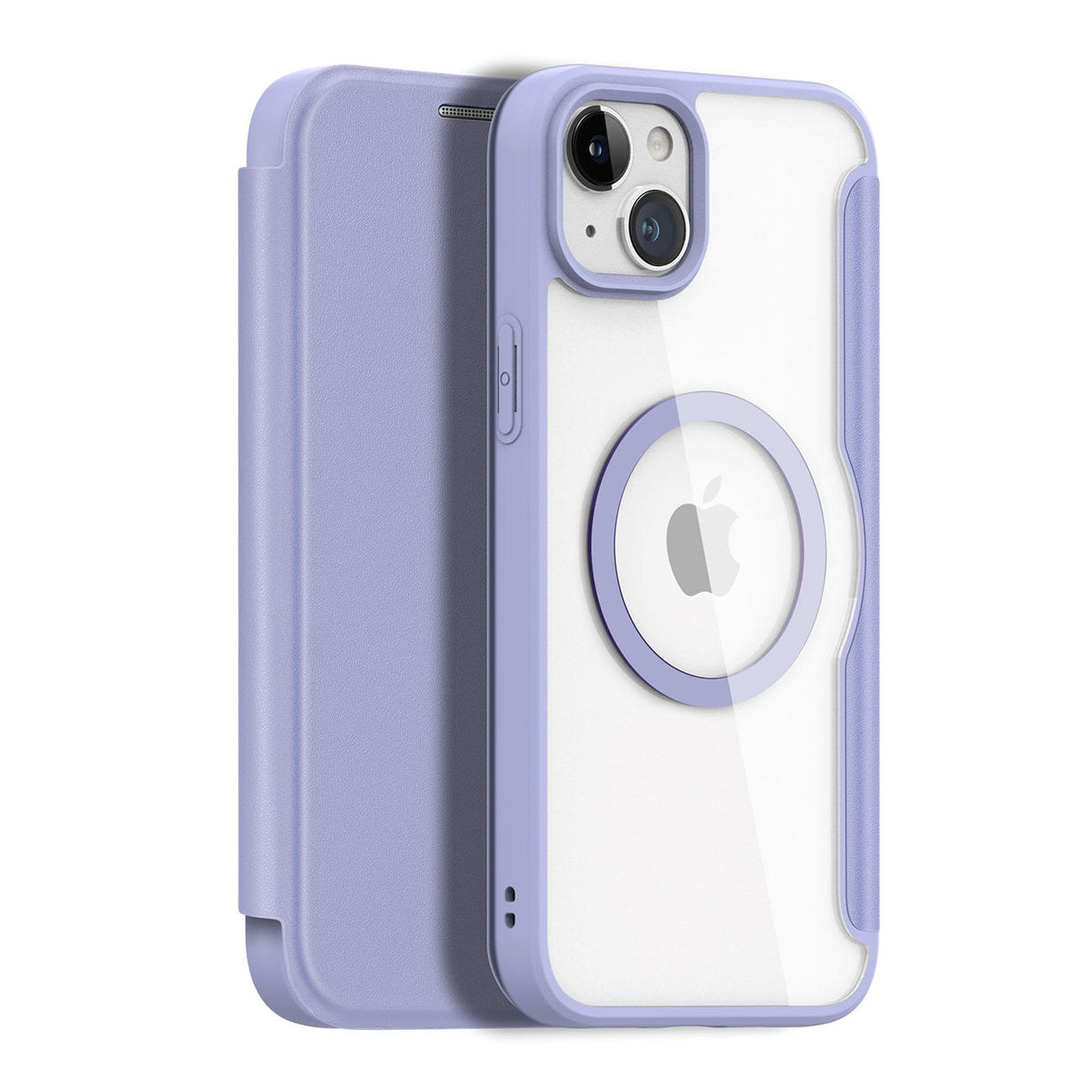 iPhone 15 DUX DUCIS Skin X Pro Series Flip Deksel - MagSafe Kompatibel - Lilla