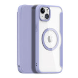 iPhone 15 DUX DUCIS Skin X Pro Series Flip Deksel - MagSafe Kompatibel - Lilla