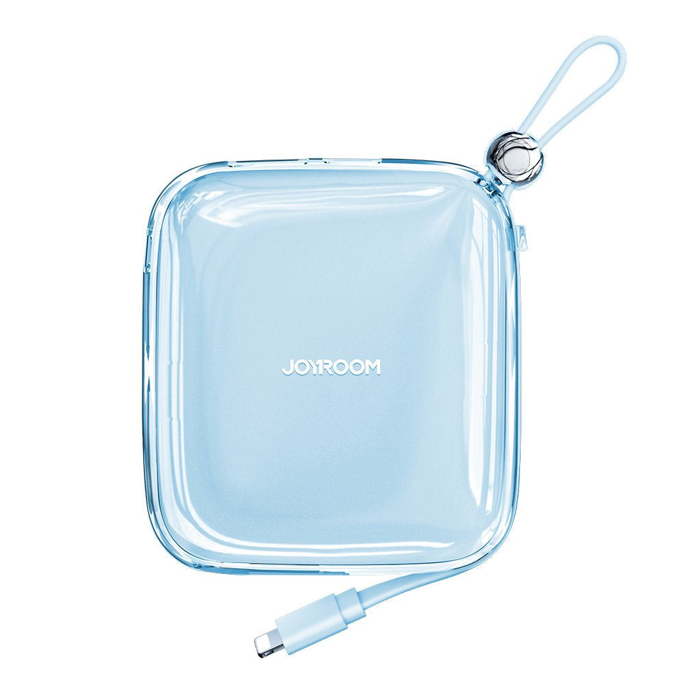 Joyroom Jelly Series JR-L003P Powerbank 22,5W - USB-C PD / USB-A med Innebygd Lightning - 10000 mAh - Blå