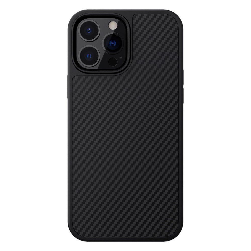 iPhone 13 Pro Max NILLKIN Synthetic Fiber Carbon Deksel - Svart