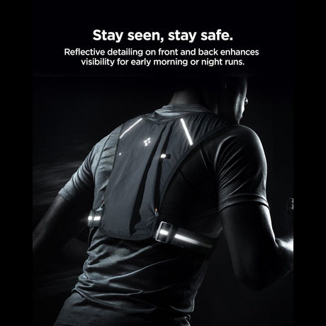 Spigen Dynamic Shield Løpevest - Str. M / L - Svart