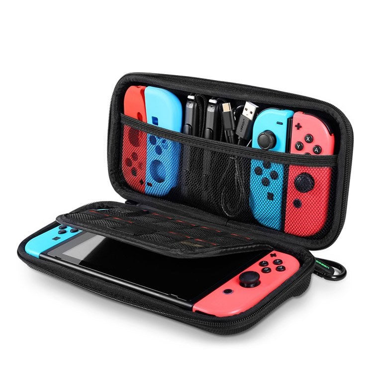 UGREEN Nintendo Switch / Switch OLED / Switch Lite Stoff Oppbevaringsveske med Glidelås - Svart