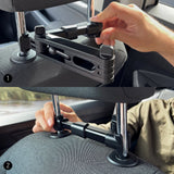 Wozinsky Backseat Car Mount For Bilens Nakkestøtte - Maks Størrelse: 125 - 205mm - Svart