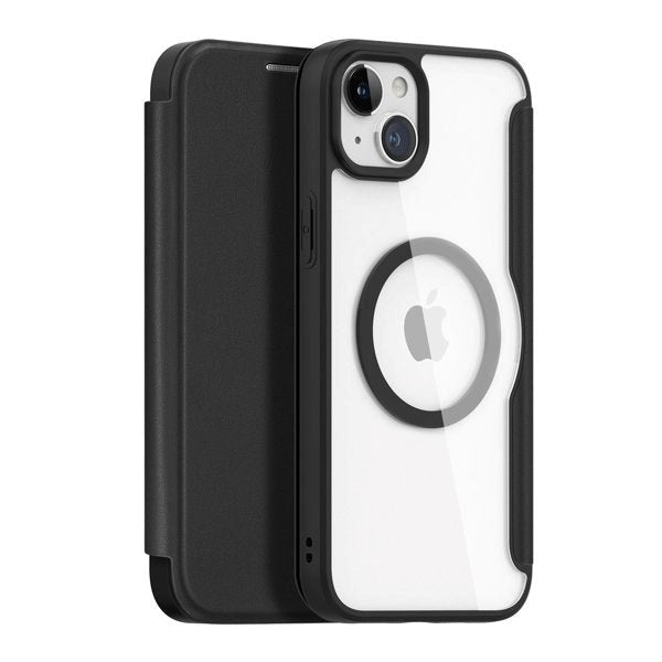 iPhone 15 DUX DUCIS Skin X Pro Series Flip Deksel - MagSafe Kompatibel - Svart