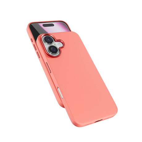 iPhone 16 Plus Epico Mag+ Silikon Deksel - MagSafe Kompatibel - Peach Pink