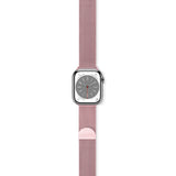 Apple Watch (42/44/SE/45/46/49mm) Epico Milanese Rustfri Stål Rem - Rose Gold