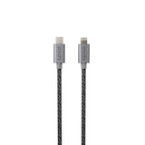 Epico Braided PD 60W USB-C til Lightning Kabel - 1.8m - Space Grey