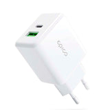 Epico Pro 2.0 Vegglader PD 38W med USB-C & USB-A - Hvit