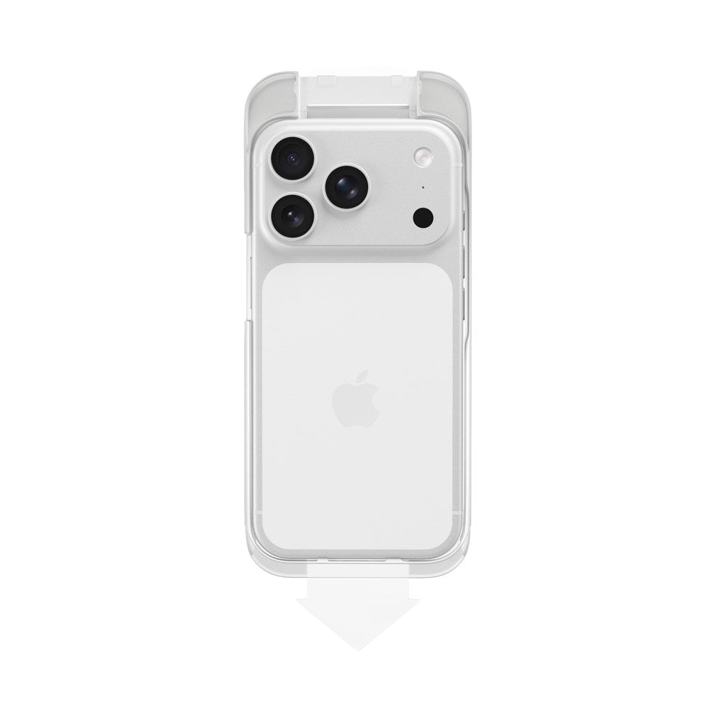 iPhone 18 Pro Epico Privacy AntiReflective Glass 3D Skjermbeskyttelsesglass m. Monteringsramme - Gjennomsiktig