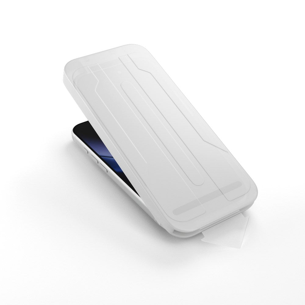 iPhone 18 Pro Max Epico Privacy AntiReflective Glass 3D Skjermbeskyttelsesglass m. Monteringsramme - Gjennomsiktig