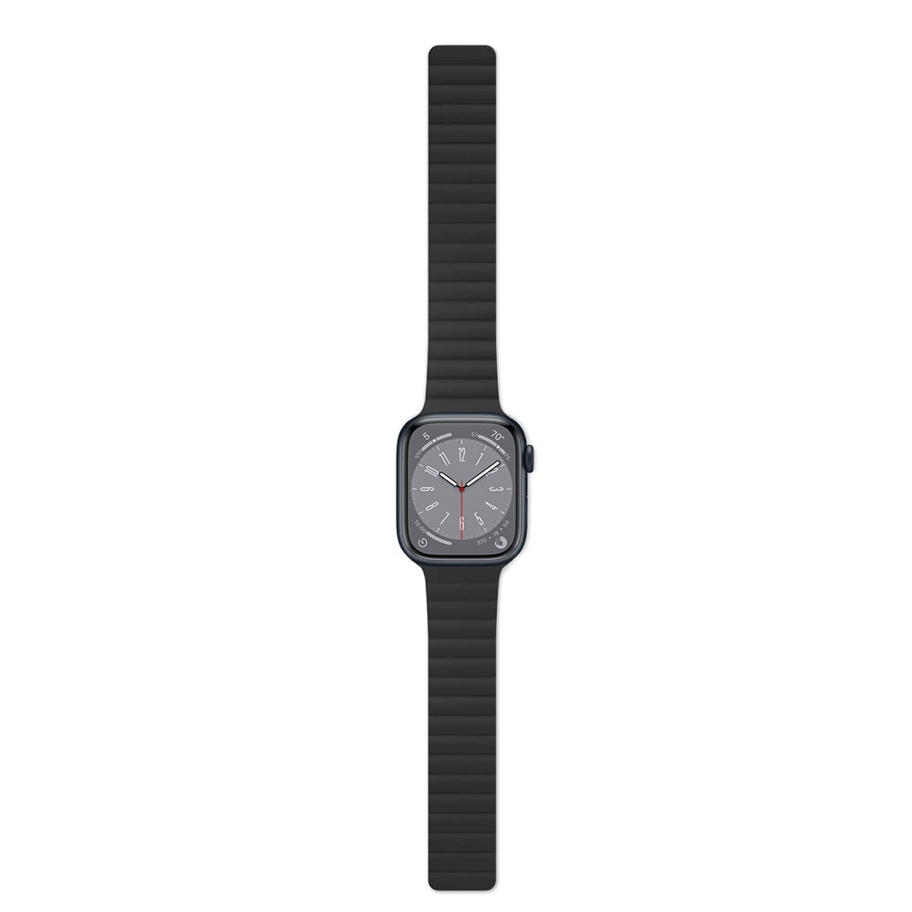 Apple Watch (42/44/SE/45/46/49mm) Epico Magnetisk Silikon Rem - Svart / Blå