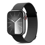 Apple Watch (42/44/SE/45/46/49mm) Epico Milanese+ (Plus) Rustfri Stål Rem - Space Gray