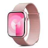 Apple Watch (38/40/SE/41/42mm) Epico Milanese+ (Plus) Rustfri Stål Rem - Rose Gold