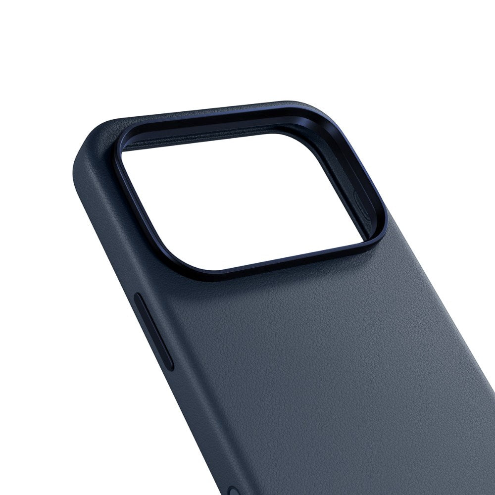 iPhone 18 Pro / 17 Pro Epico Leather Pro Mag+ Deksel m. Kamerabeskyttelse - MagSafe Kompatibel - Blå
