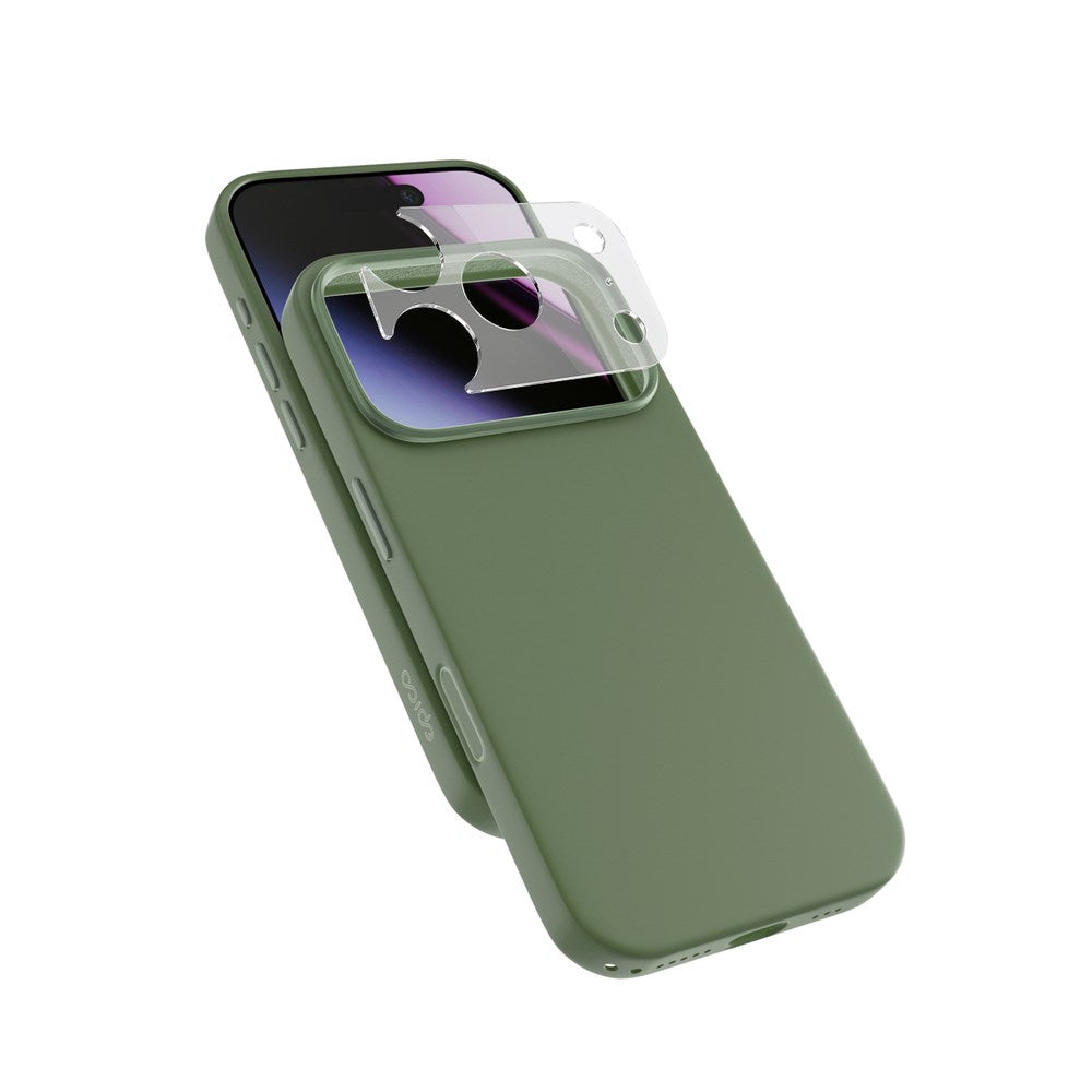 iPhone 18 Pro / 17 Pro Epico Silicone Pro Mag+ Deksel m. Kamerabeskyttelse - MagSafe Kompatibel - Grønn