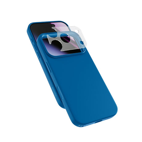 iPhone 18 Pro / 17 Pro Epico Silicone Pro Mag+ Deksel m. Kamerabeskyttelse - MagSafe Kompatibel - Blå
