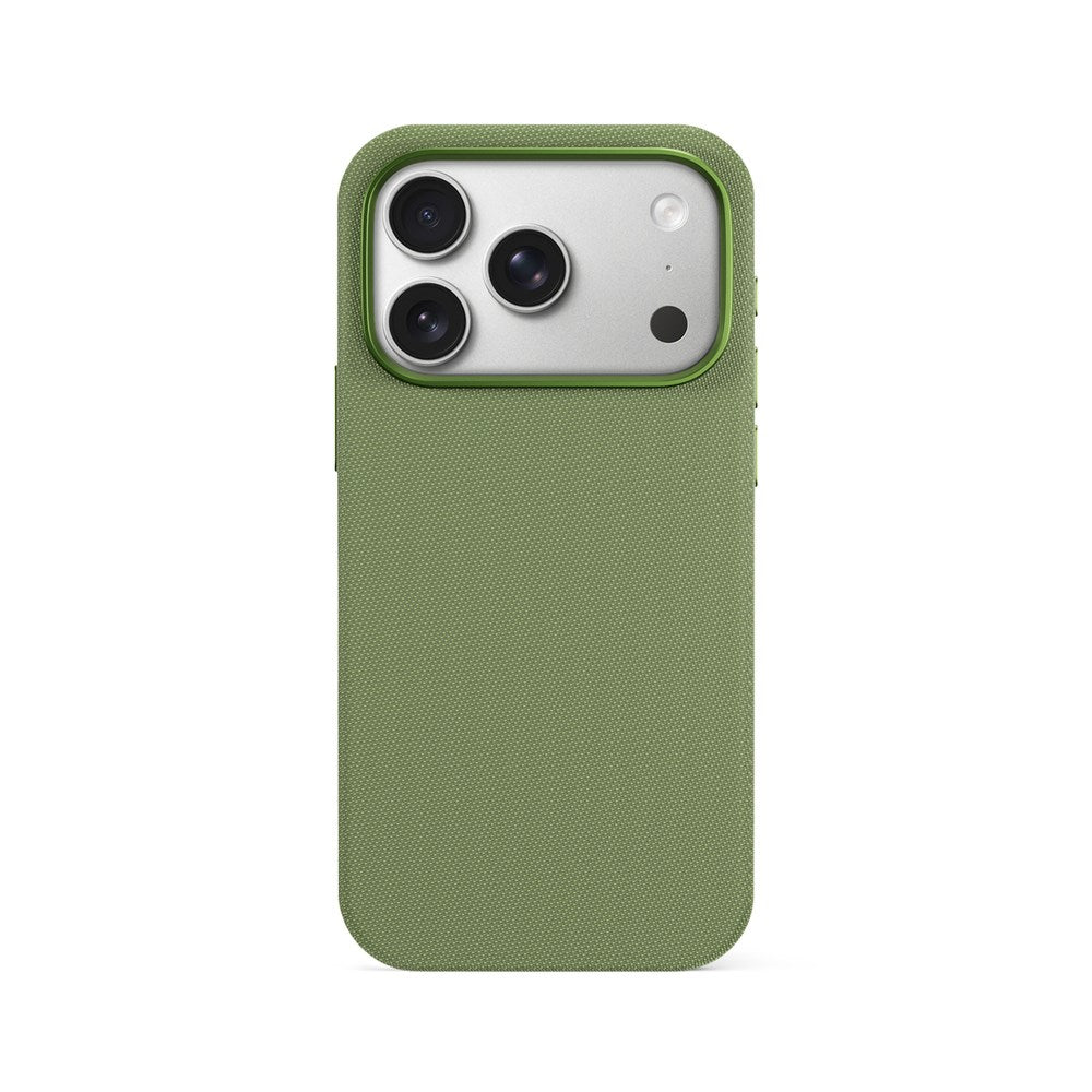 iPhone 18 Pro / 17 Pro Epico SolidWoven Pro Mag+ Deksel m. Kamerabeskyttelse - MagSafe Kompatibel - Grønn