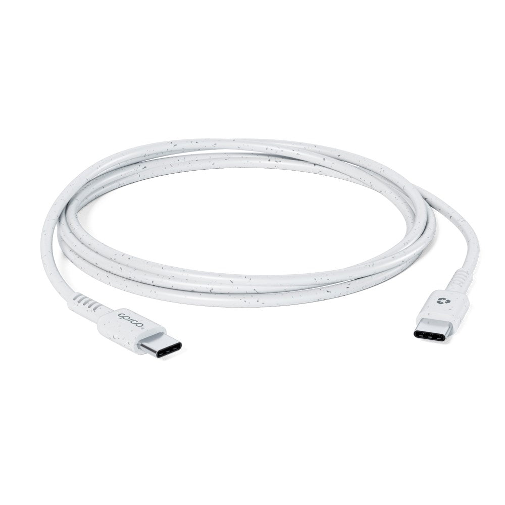 Epico Resolve USB-C til USB-C Kabel PD 60W - 120cm - Hvit