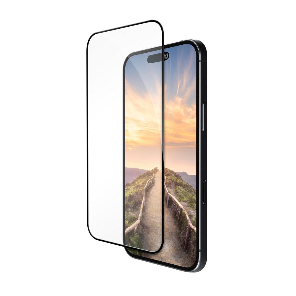 iPhone 17 / 16 Pro dbramante1928 Eco-Shield Skjermbeskytter med Installasjonsramme - Svart Kant