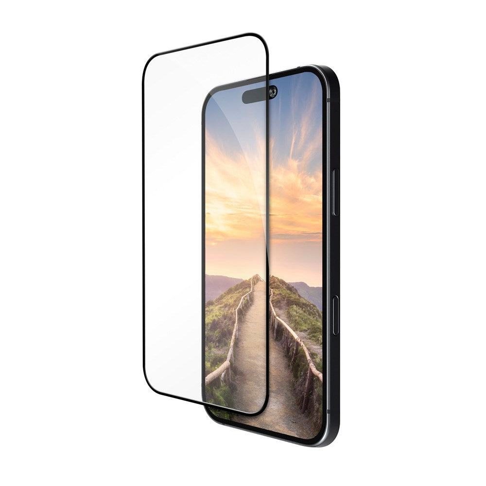 iPhone 17 Pro dbramante1928 Eco-Shield Skjermbeskytter med Installasjonsramme - Svart Kant