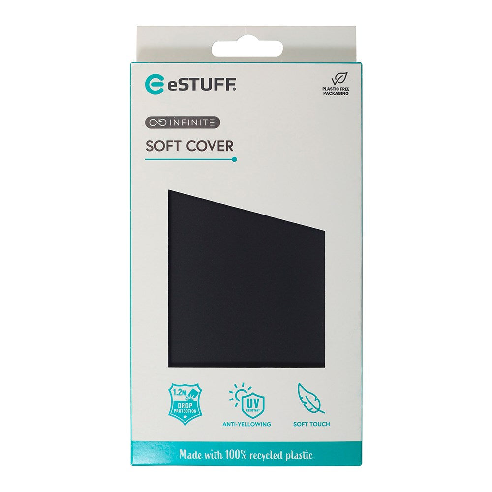 eSTUFF iPhone 16 INFINITE VIENNA Fleksibelt Plastdeksel - 100% Resirkulert Plast - Svart