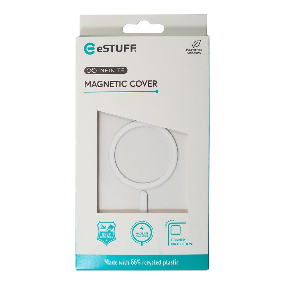 eSTUFF iPhone 16 INFINITE OSLO Hybrid Plast Deksel - MagSafe Kompatibel - Gjennomsiktig