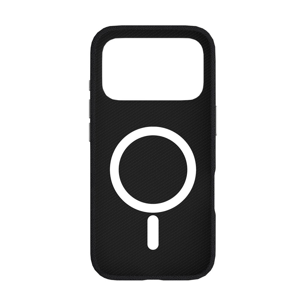 eSTUFF iPhone 17 Pro INFINITE VENICE Kunstskinntrukket Plast Deksel – MagSafe Kompatibelt – Svart