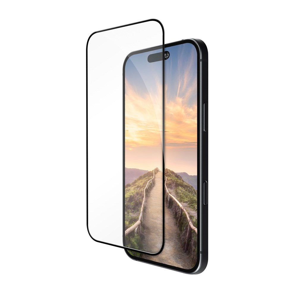 iPhone 17 Pro Max dbramante1928 Eco-Shield Skjermbeskytter med Installasjonsramme - Svart Kant