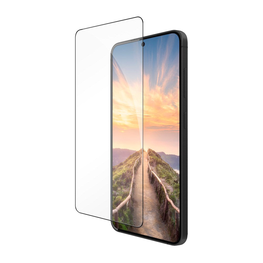 Samsung Galaxy S25 Edge dbramante1928 Eco-Shield Skjermbeskytter med Installasjonsramme - Gjennomsiktig / Svart Kant