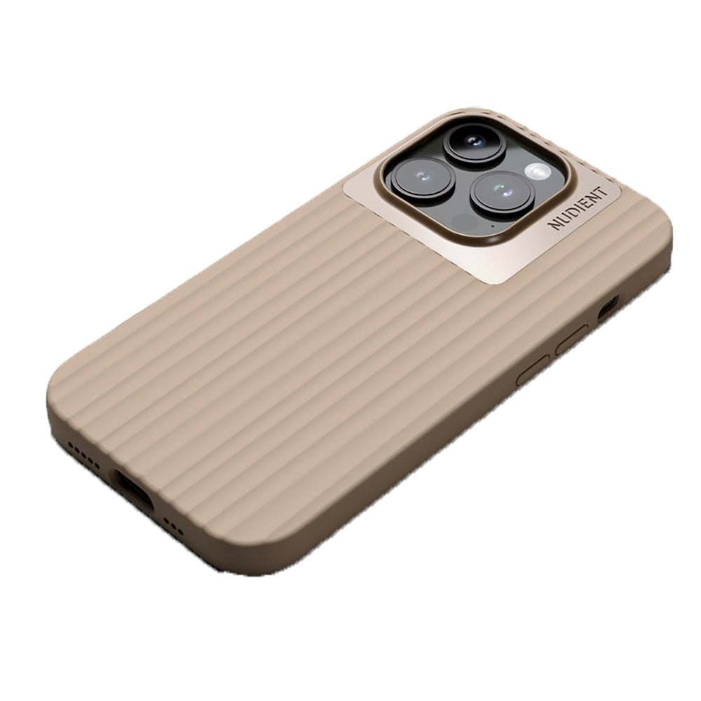 Nudient Bold iPhone 14 Pro Deksel - Linen Beige