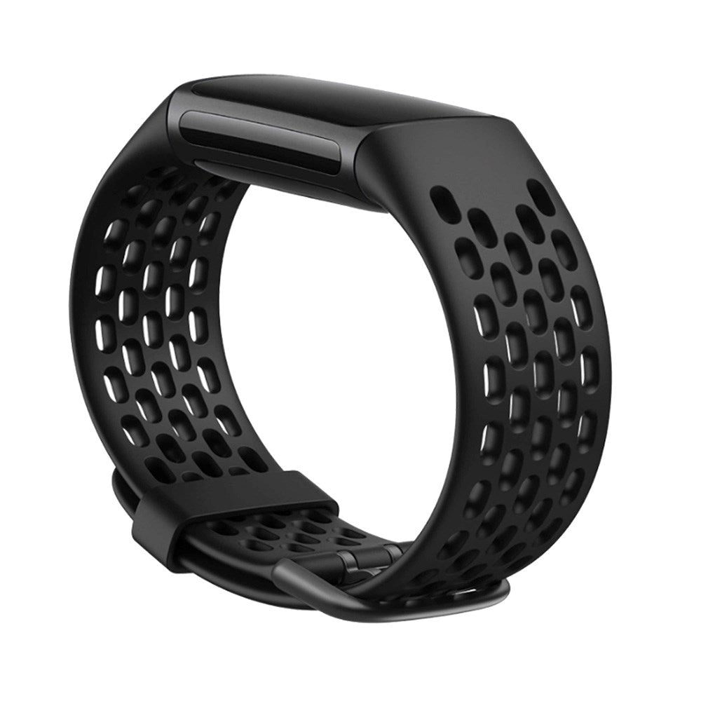 Fitbit Charge 5 PURO SPORT PLUS Silikon Rem - Svart